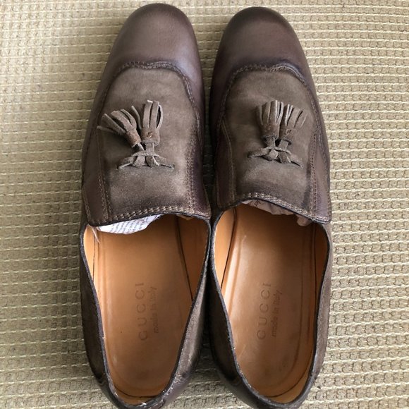 Gucci Men\'s Brown Tassel Loafers . main image 8